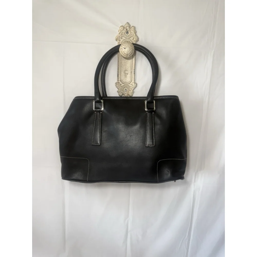Coach Vintage Coach Hamptons Satchel doctor bag glove-tanned leather 7755 black - Picture 14 of 16
